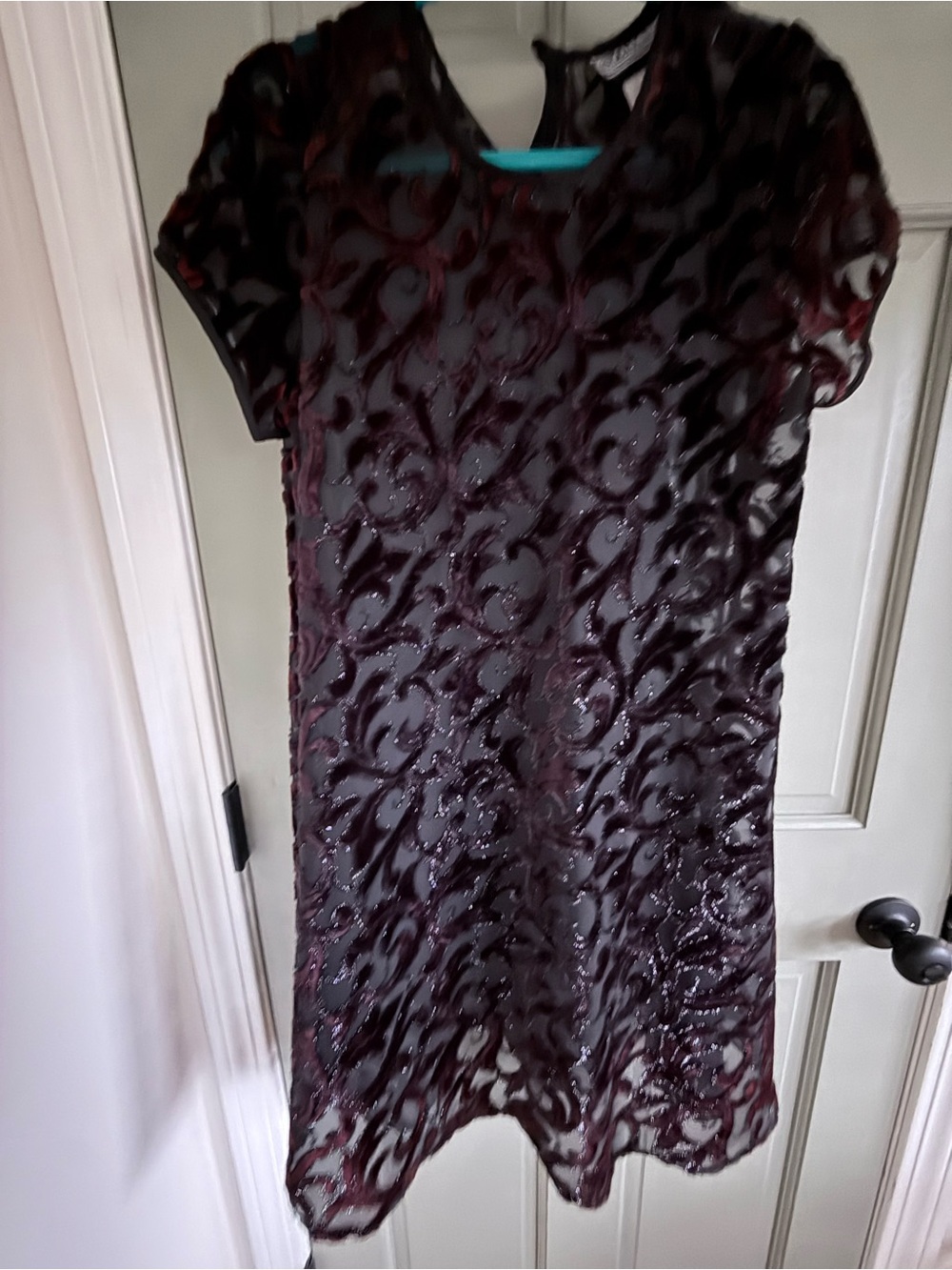 Vintage Jessica Howard black velvet dress